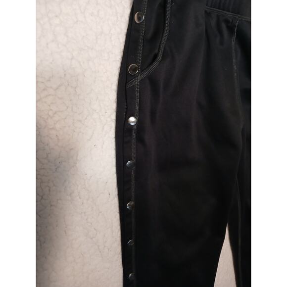 Renova Medical Recovery Sweat Pants Men's Sz L Black Tear Away Snaps Relax Easy - Picture 8 of 16